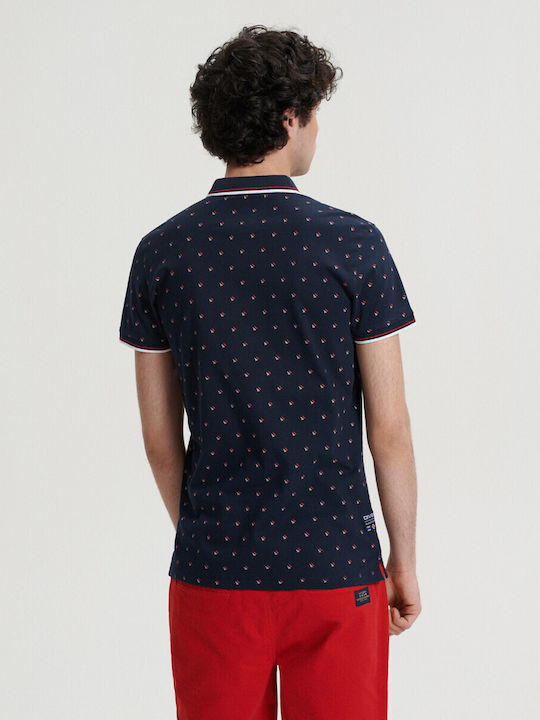 Diverse Polo Short Sleeve Blouse Paras Navy