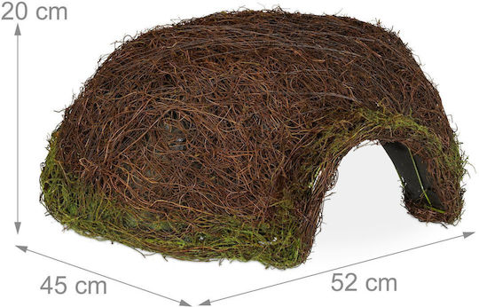 Hedgehog Igloo Made Wood Plastic 20 X 52 X 45 Cm