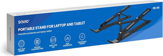 Savio PB-05 Стойка за Лаптоп до 18" Черен