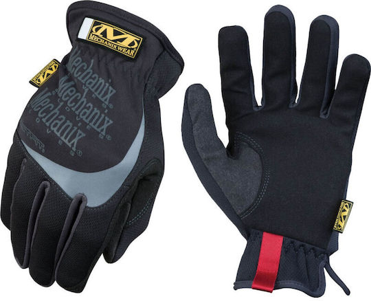 Mechanix Wear Fast Fit Γάντια Εργασίας Μαύρα Δερμάτινα Αντιστατικά