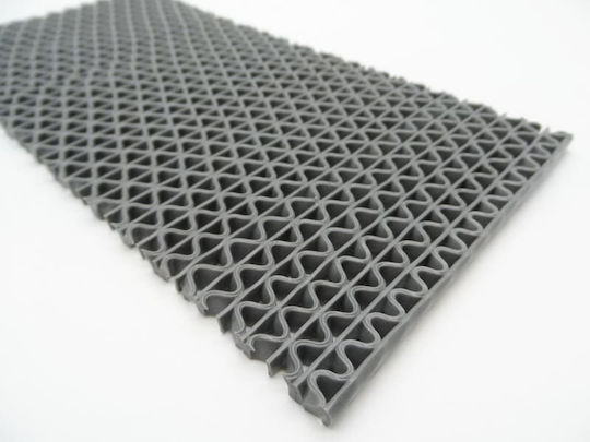 Newplan Пластмасово Подово PVC Zigzag Мат Сиво 5мм в Часовник с Ширина 1.2м Цена на Квадратен Метър
