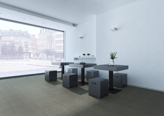 LG Hausys Set Plastic Floor Vinyl Decotile with 1 Tiles Gray