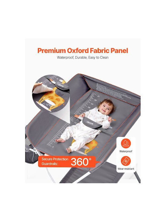Grau 84.8x74.5x103cm Baby Wickelkommode