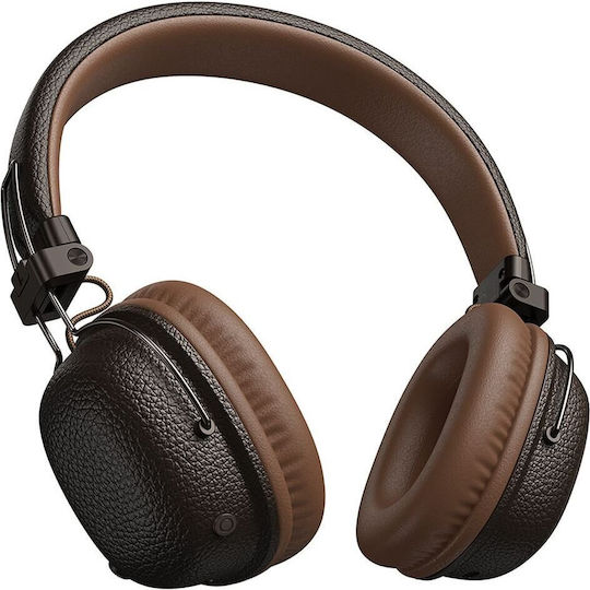 Hoco W64 Безжични / Жични Over Ear Слушалки Кафяви
