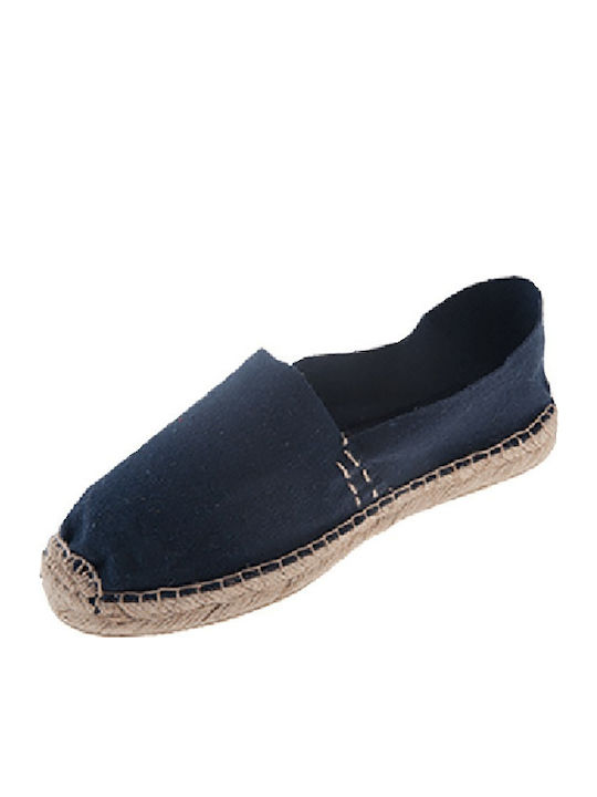 Women's Fabric Espadrilles Navy Blue