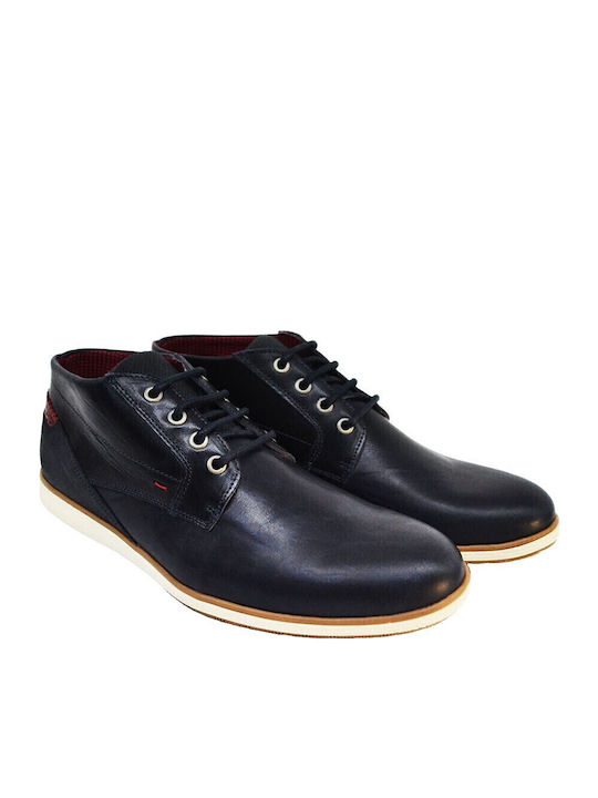 Leather Blue Chelsea Boots