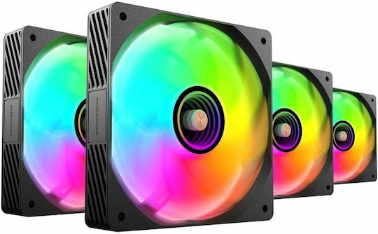 Mars Gaming MFSI4KIT Case Fan 120mm με RGB Φωτισμό