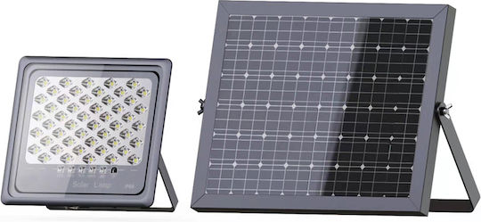 Fos me Waterproof Solar LED Floodlight 25W Cold White 6500K with Remote Control IP65