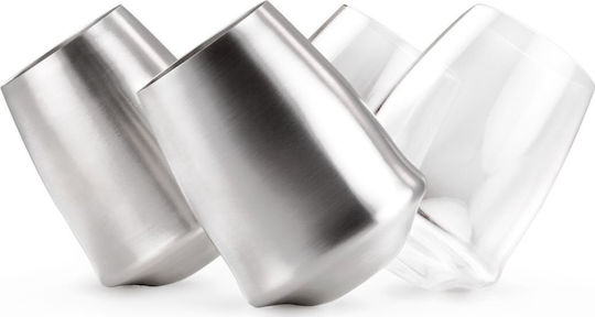 GSI Outdoors Glas für Weißwein aus Edelstahl in Gray Farbe