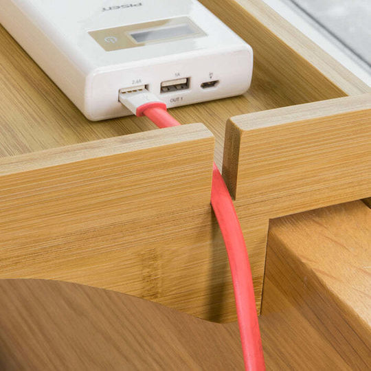 Комод Стъклен Бежов 36x25x8см