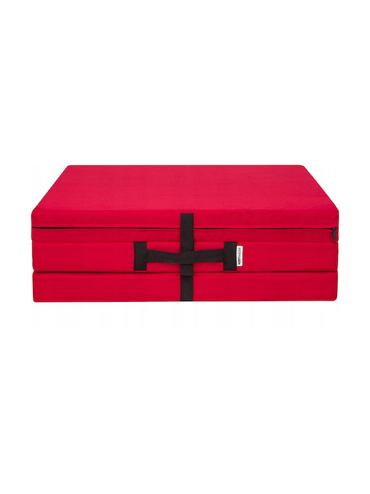 Perna Scaunului De Grădină Cu Spătar Roșie