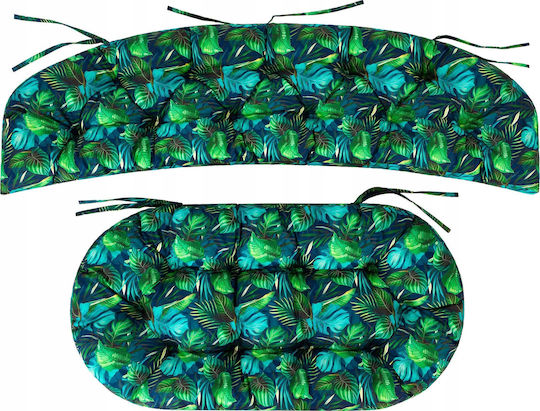 Garden Bench Cushion Blue