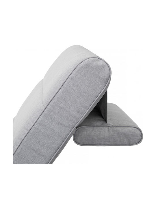 Garden Chair Cushion with Backrest Gray