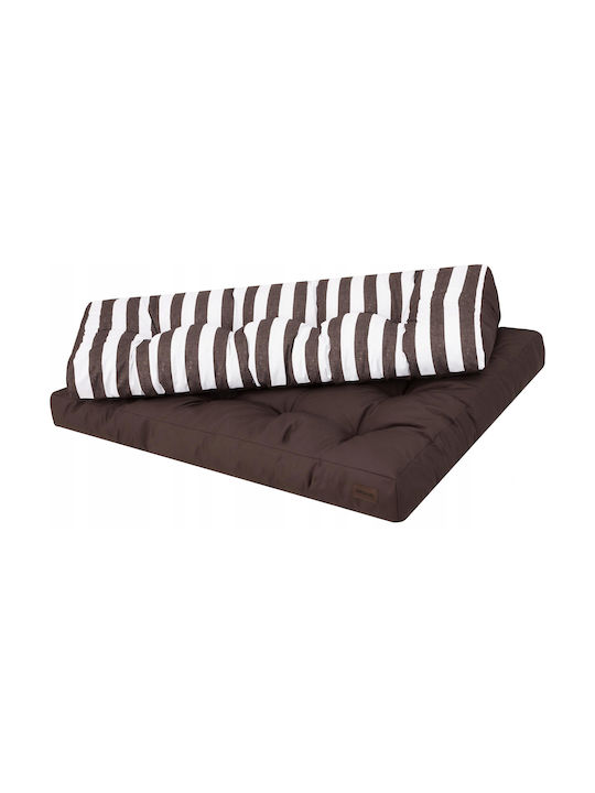Garden Chair Cushion with Backrest Brown