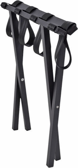 Hotellife Metallic Foldable Hotel Luggage Rack Black Foldable