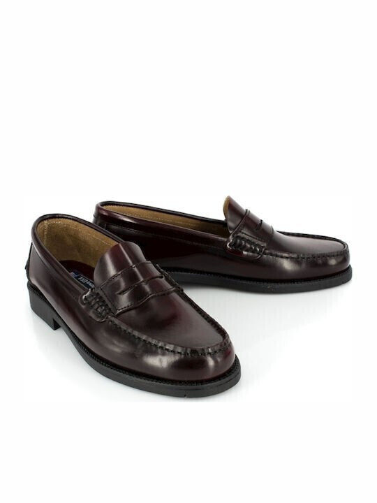 Sea City City Leather C347700 Cherry Men's Moccasin