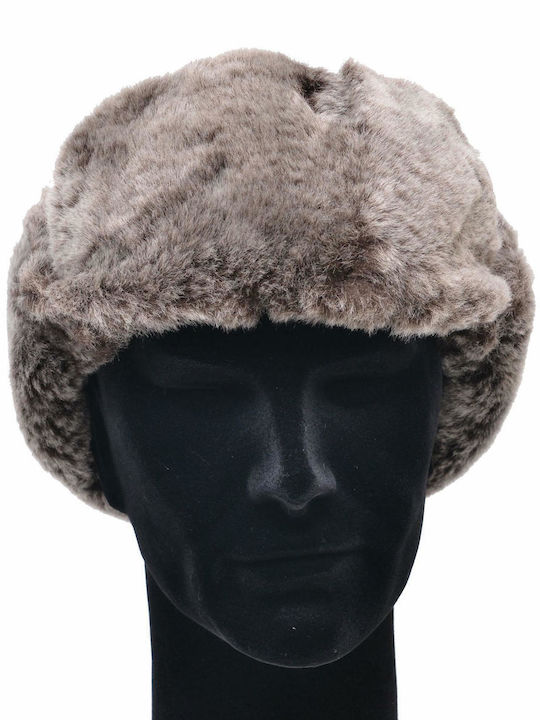 Leather 100 Leather Men's Hat Hat-pilot-1 Dark Brown