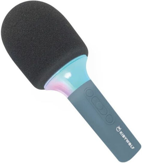 Kidywolf Μικρόφωνο Karaoke Ασύρματο KDW-181245 Μπλε