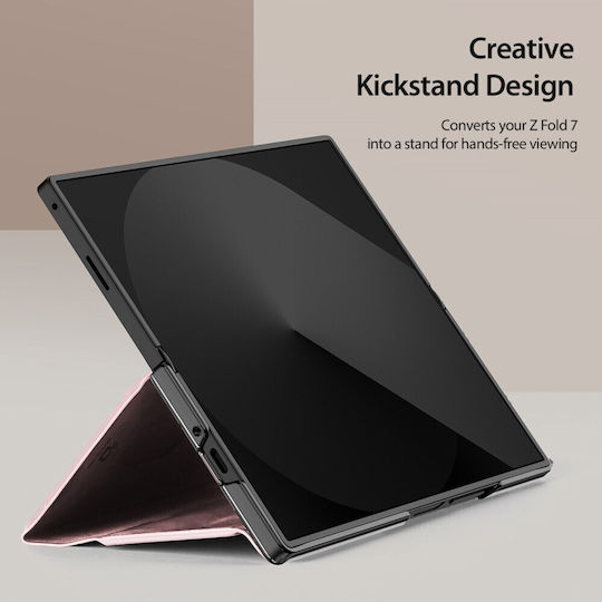 Dux Ducis Bril Series Buchen Sie Leder / Synthetisches Leder / Kunststoff Rosa (Galaxy Z Fold7)