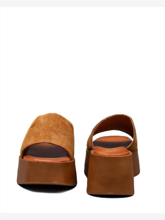Damenplattformen Mules Zakro Collection 0028 Tabac Braun