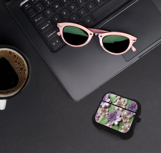 Sonique 3d Flower Series Калъф в Лилав цвят за Apple AirPods 3