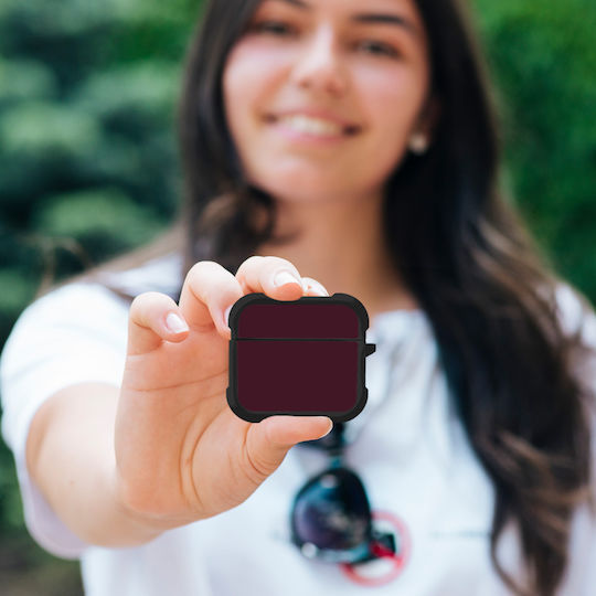 Sonique Colorbloc Series Θήκη Σιλικόνης σε Μπορντό χρώμα για Apple AirPods 3
