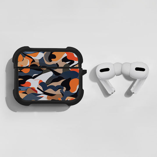 Sonique Camouflage Army Series Case Silicone in Orange color for Apple AirPods Pro