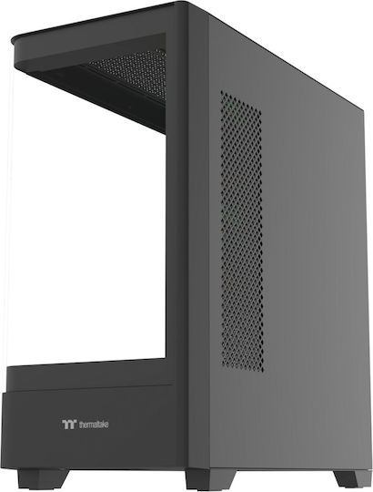 Thermaltake View 290 TG Gaming Mikro-Turm Computergehäuse mit Seitenfenster und RGB-Beleuchtung Schwarz