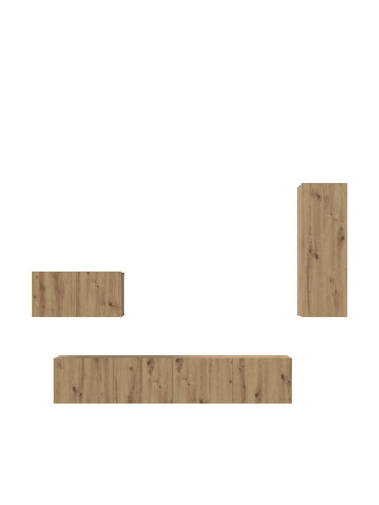 Living Room TV Unit Handmade Oak L80xW30xH30cm
