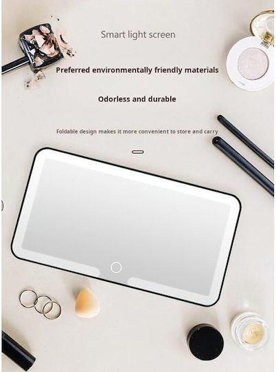 Rechargeable Car Sun Visor Mirror Adjustable Lighting Touch Screen 23.5×12.7cm W17899