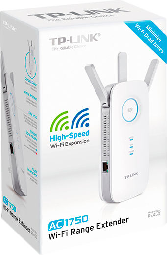 TP-LINK RE450 v4 WiFi удължител Двулентов (2.4 и 5GHz) 1750Mbps