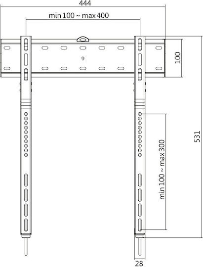LogiLink BP0116 BP0116 Wall TV Mount up to 65" and 40kg