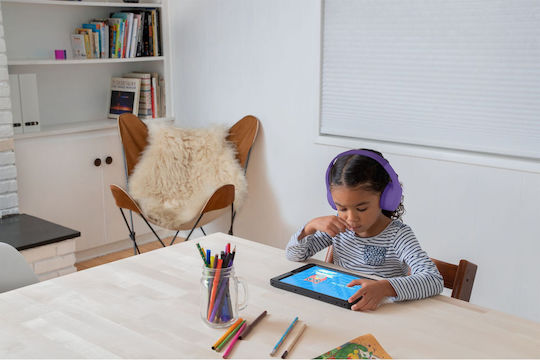 Belkin Soundform Mini Wireless / Wired Kids' On Ear Headphones With 3 Hours Playing Time Purple
