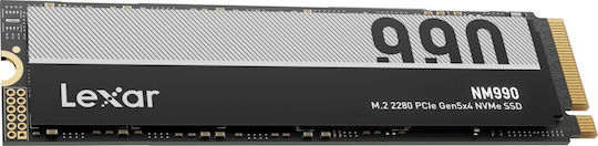Lexar NM990 SSD 1TB M.2 Type with PCI Express 5.0 Connection LNM990X001T-RNNNG
