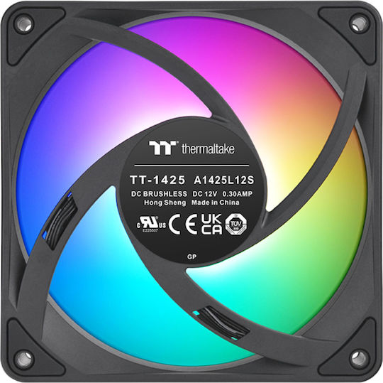 Thermaltake CT140 EX Reverse Blade Case Fan (1800rpm / 94.95cfm) with ARGB Lighting and 3-Pin / 4-Pin PWM Connection 3pcs