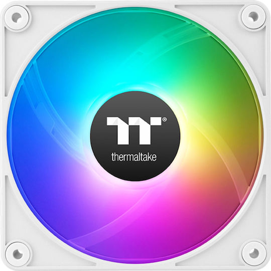 Thermaltake CT140 EX Reverse Blade Case Fan (1800rpm / 94.95cfm) με ARGB Φωτισμό και Σύνδεση 3-Pin / 4-Pin PWM 3τμχ Λευκό