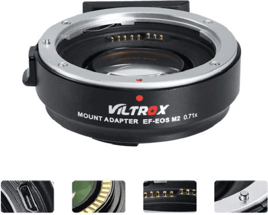 Viltrox EF-EOS M2 Αντάπτορας Φακού For Canon EF-mount series lenses to EF-M