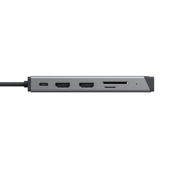 Alogic USB-C Docking Station με HDMI Ethernet και σύνδεση 3 Οθονών Ασημί (DUCDDV3)