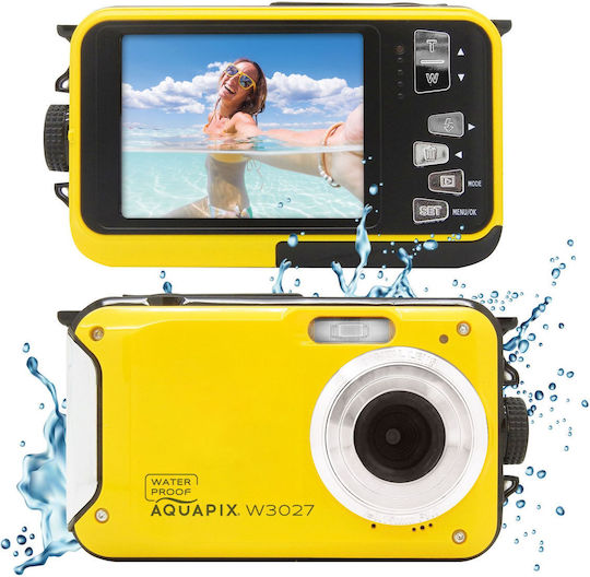 EasyPix W3027 Kompaktkamera 5MP Optischer Zoom 4x Gelb