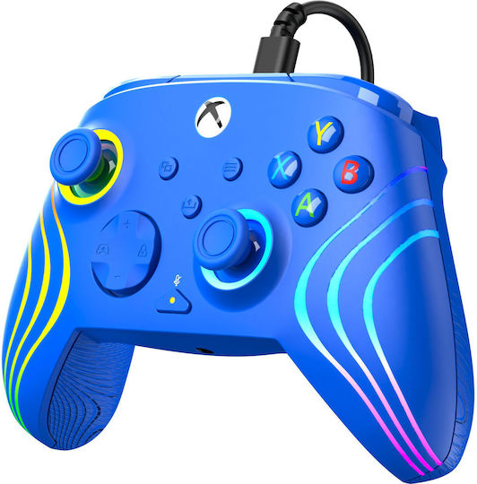 Turtle Beach Afterglow Wave Ενσύρματο Gamepad με Hall Effect Sticks για PC / Xbox Series Μπλε