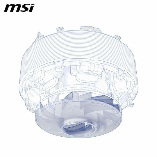 MSI MAG Coreliquid A13 360 Water Cooling AIO CPU with 3 120mm Fans and ARGB Lighting White