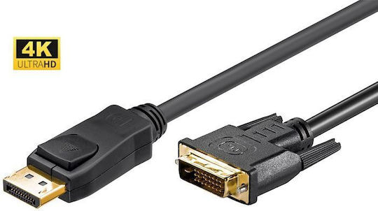 Microconnect Cable DVI-D male - DisplayPort male 3m Μαύρο (DP-DVI-MM-300)