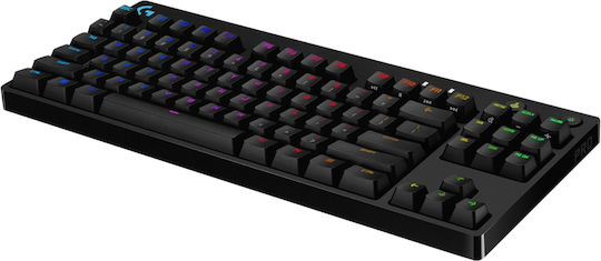 Logitech G Pro Gaming Tastatură Mecanică Tenkeyless cu GX Blue comutatoare și iluminare RGB (Engleză UK)