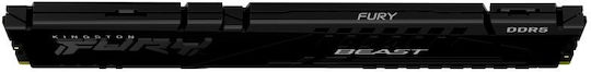 Kingston Fury Beast DDR5 με Module 1x16GB και Ταχύτητα 5200 για Desktop