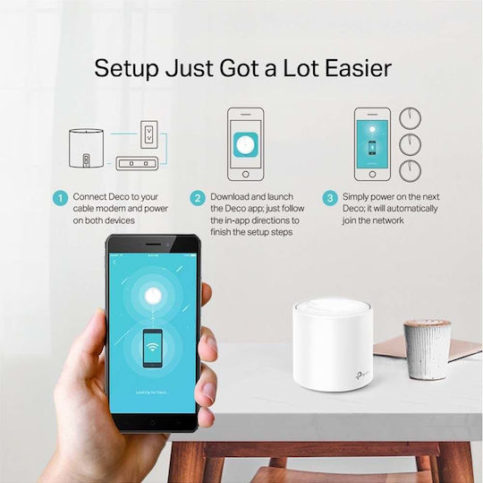 TP-LINK Deco X20 v1 WiFi Mesh Network Access Point Wi‑Fi 6 Dual Band (2.4 & 5GHz) in Double Kit
