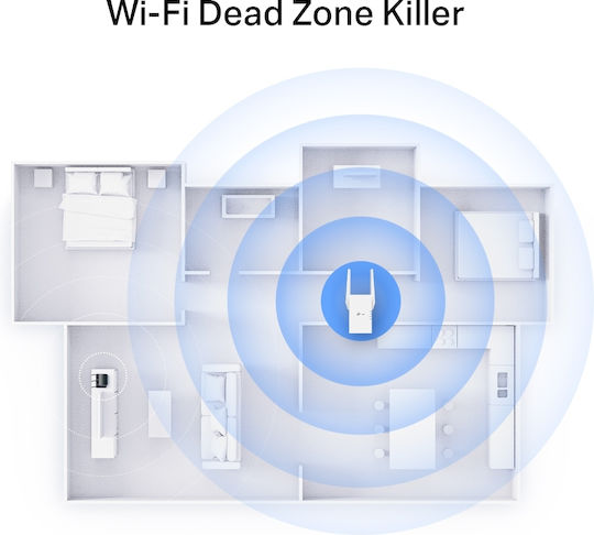 TP-LINK RE705X v1 Удължител на WiFi Двулентов (2.4 и 5GHz) 3000Mbps