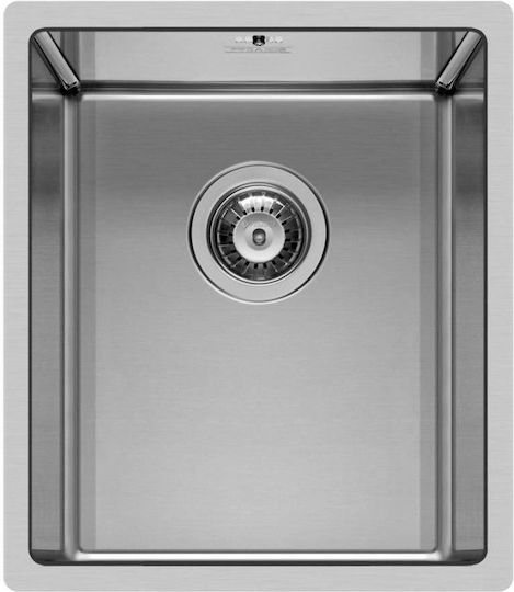 Pyramis Astris 1b Ισόπεδος Inox Brushed Μ34xΠ40cm Ασημί
