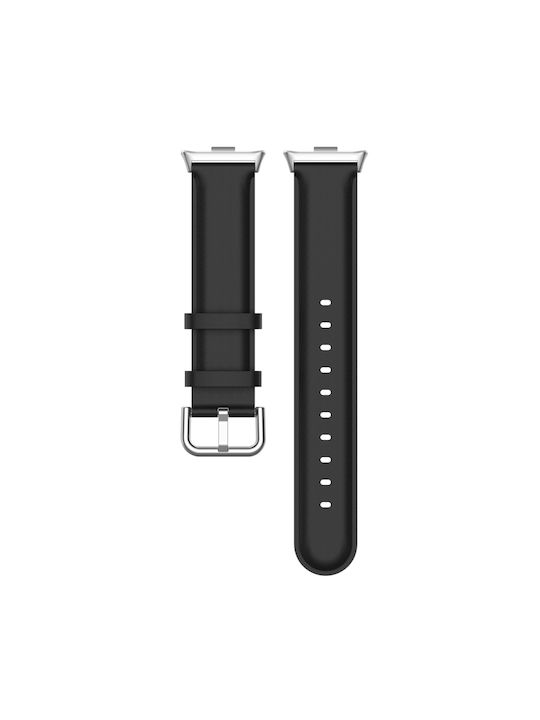 Λουράκι Δερμάτινο Μαύρο (Smart Band 9 Pro)