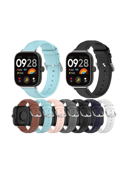 Λουράκι Δερμάτινο Μαύρο (Smart Band 9 Pro)