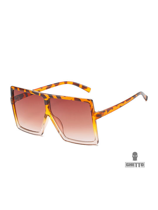 Ghetto Ghetto Sunglasses with Black Frame lm000-3 Leopard Black
